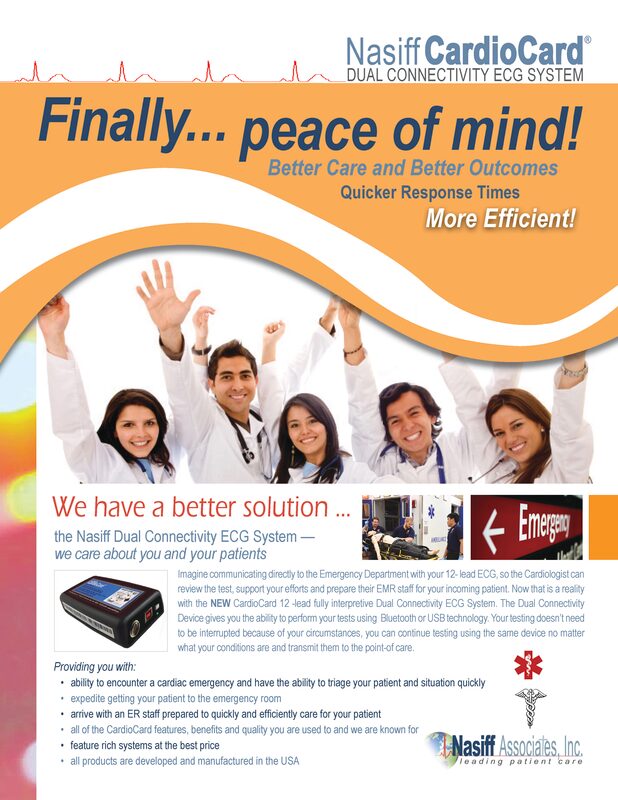 CardioCard® EMS Dual USB and Bluetooth Connectivity PC Based ECG