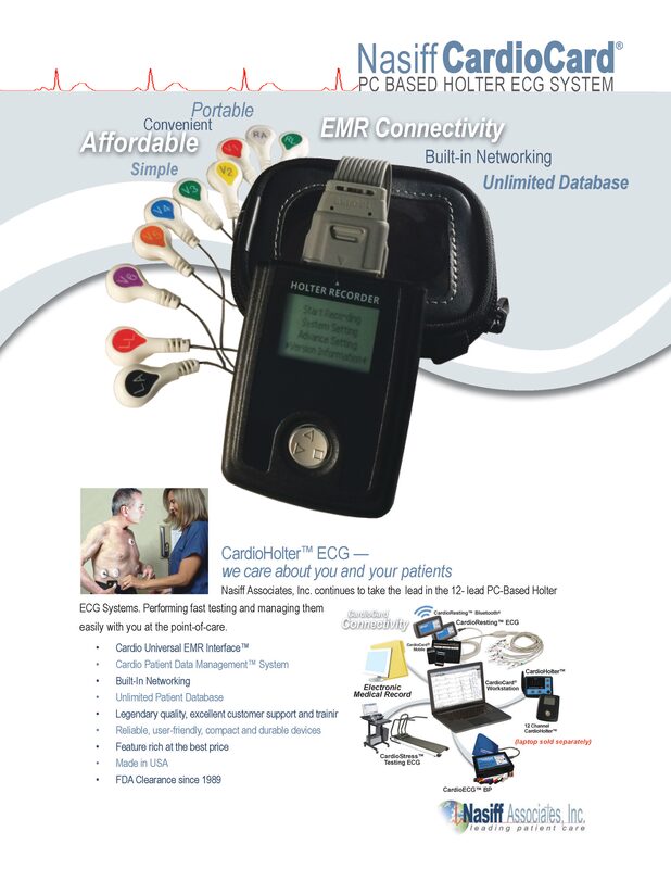 CardioHolter™ Monitoring 12- Lead PC Based ECG Specifications 