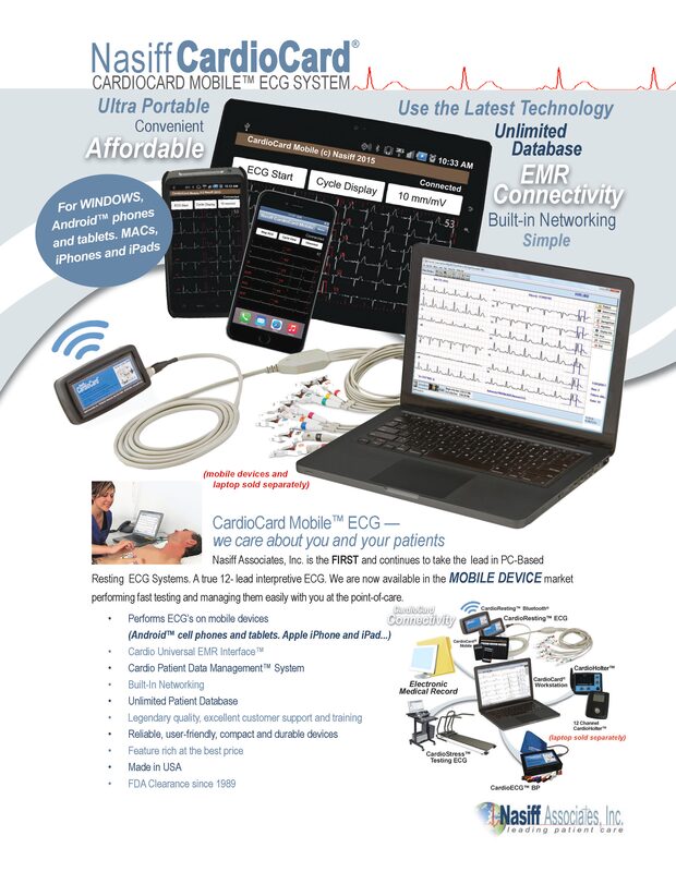 CardioCard® Mobile Resting PC Based ECG Specifications